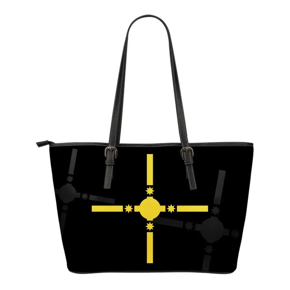 Rotuma Polynesia Leather Tote Bag Size