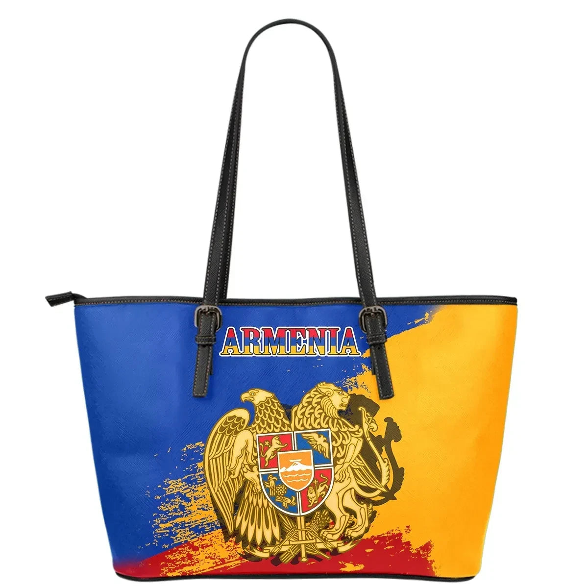 Armenia Leather Tote Bag Armenia Blue