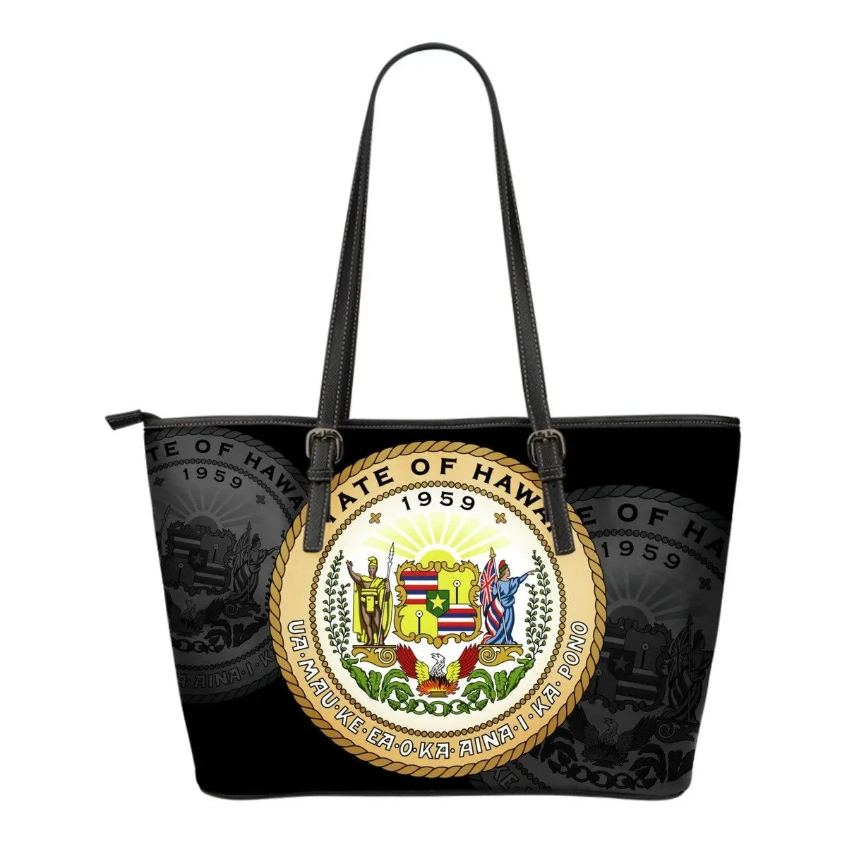 Hawaii Leather Tote Bag Size