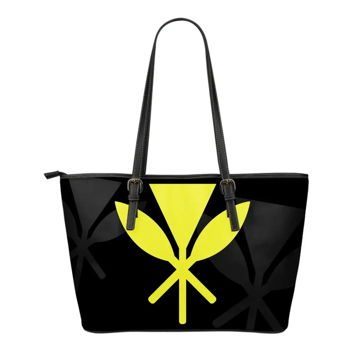 Hawaiian Kanaka Maoli Leather Tote Bag Size