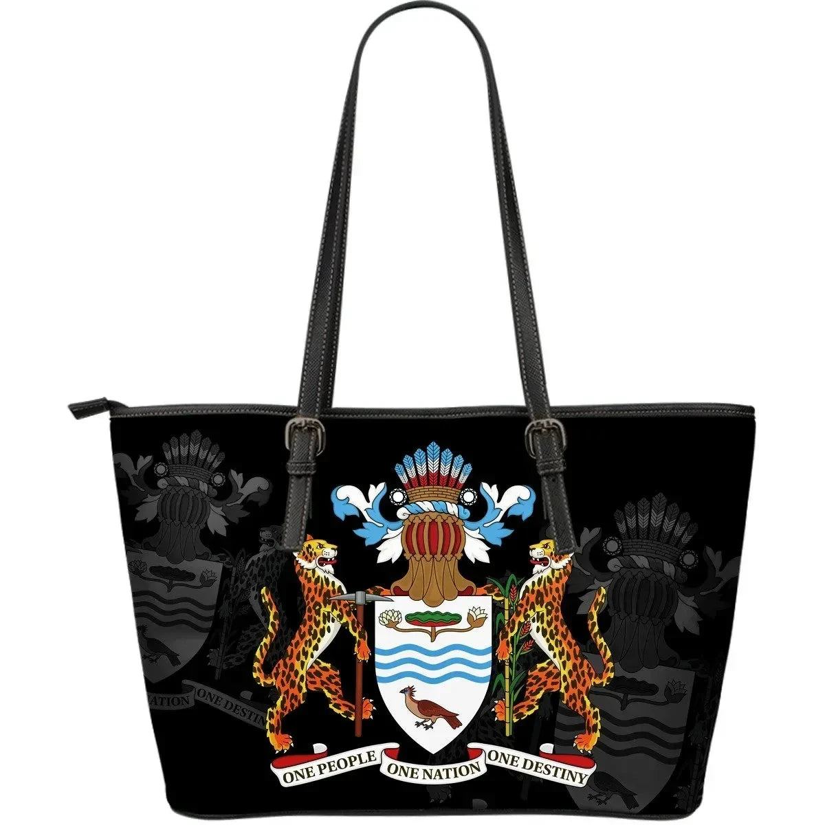 Guyana Leather Tote Bag Size