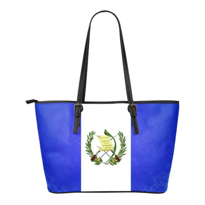 Guatemala Bag Guatemala Flag Leather Tote Bag