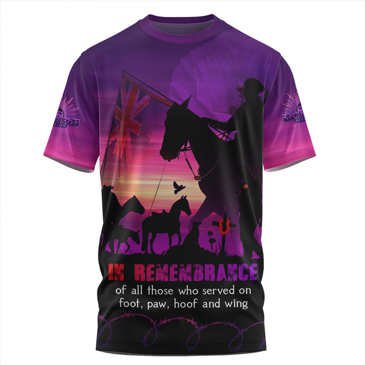 Australia T Shirt Anzac Day In Honour Of All Who Served