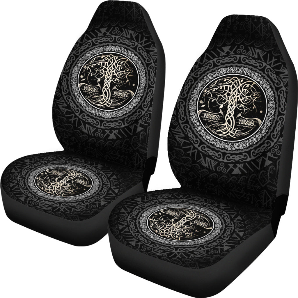 Car Seat Covers Yggdrasil And Celtic Tattoo Car Seat Covers