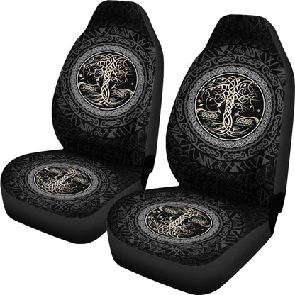 Car Seat Covers Yggdrasil And Celtic Tattoo Car Seat Covers