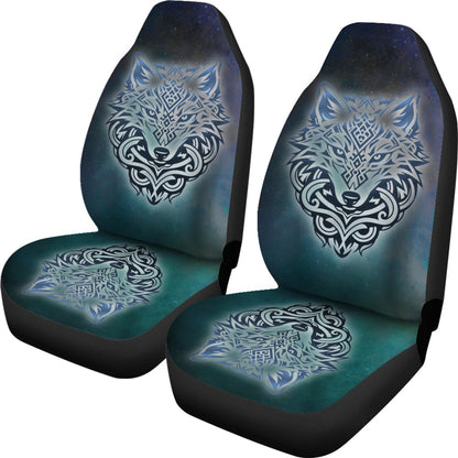 Car Seat Covers Fenrir Tattoo On Galaxy Background Car Seat Covers