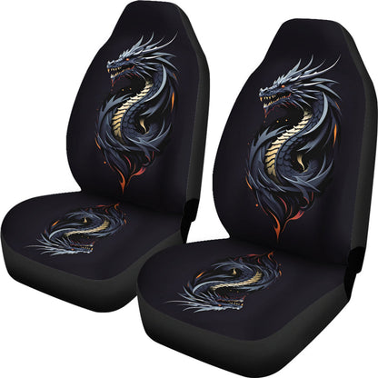 Car Seat Cover Dragon Black Image Car Seat Cover