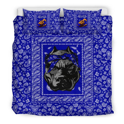 Crips Gang Bulldog Bedding Set