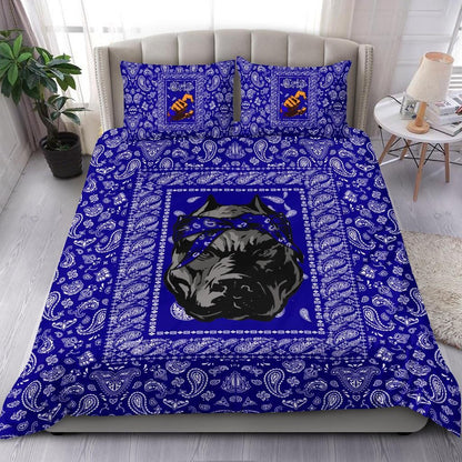 Crips Gang Bulldog Bedding Set