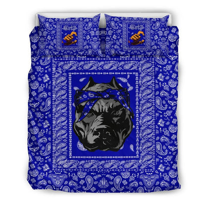 Crips Gang Bulldog Bedding Set