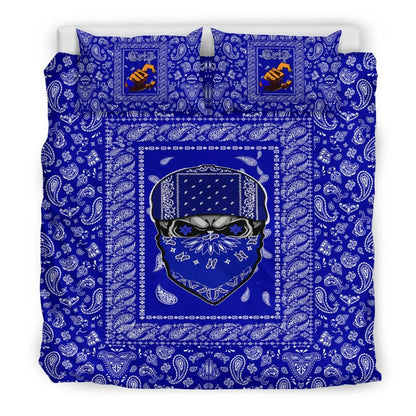 Crips Gang Skull Bedding Set