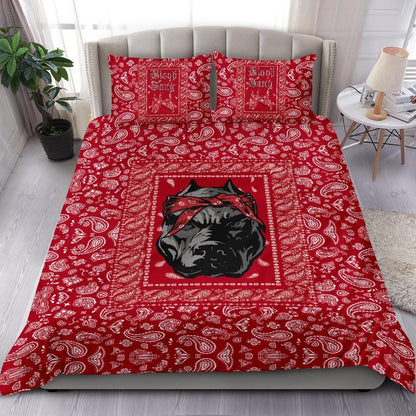 Blood Gang Bulldog Bedding Set