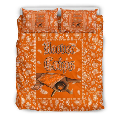Grape Street Crips Gang Sign - Bedding Set Purple Bandana