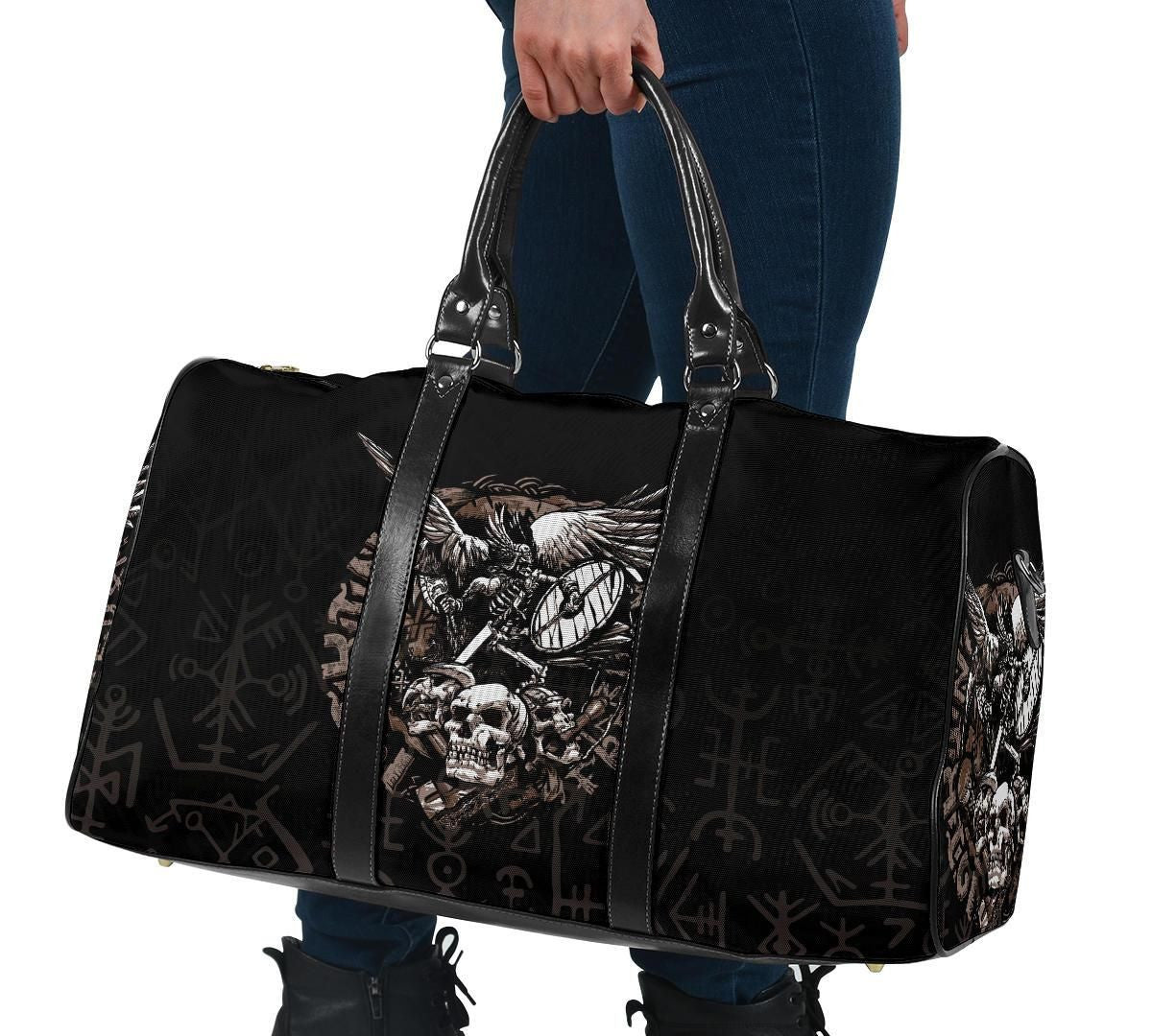 Viking Warrior Tattoo Odin Travel Bag