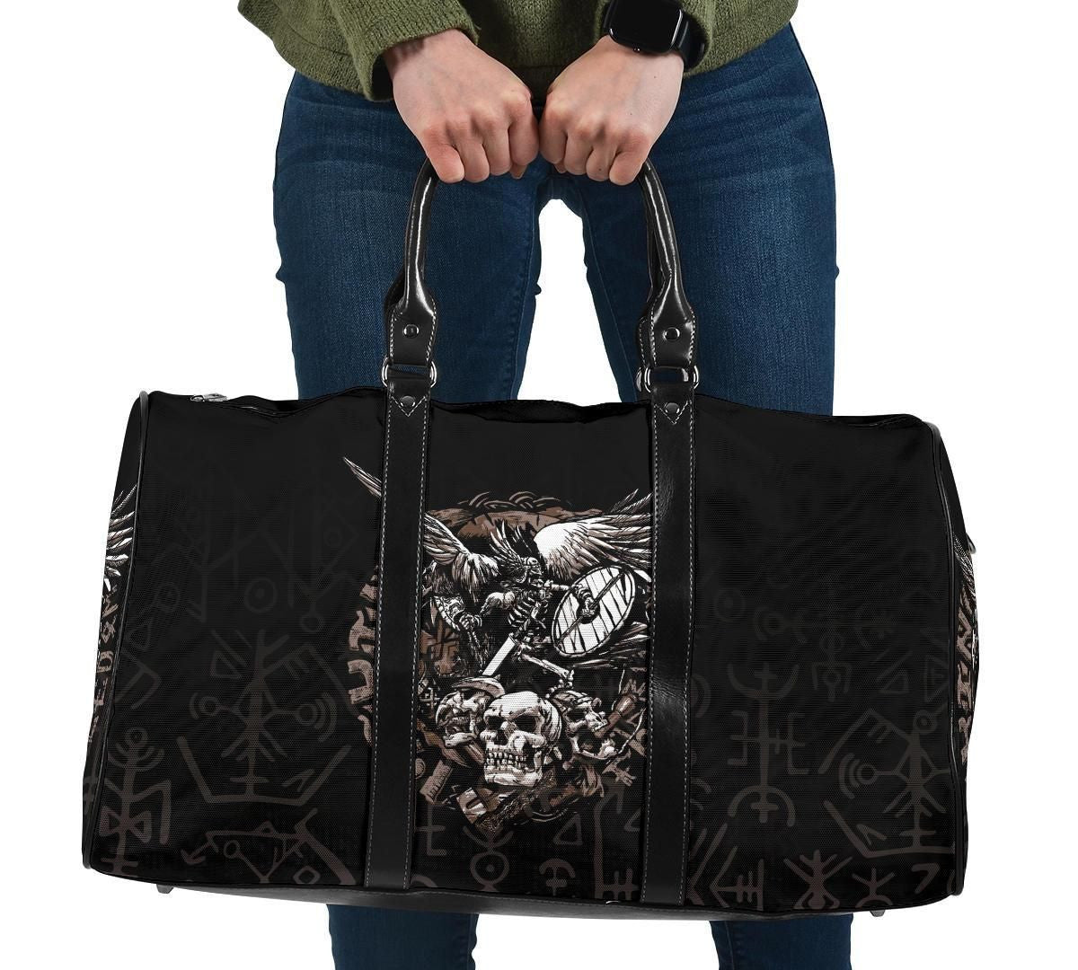 Viking Warrior Tattoo Odin Travel Bag