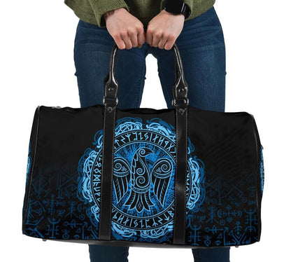 Viking Raven Celtic Cyan Travel Bag