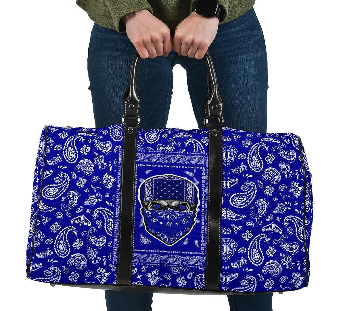 Crips Gang Skull Travel Bag