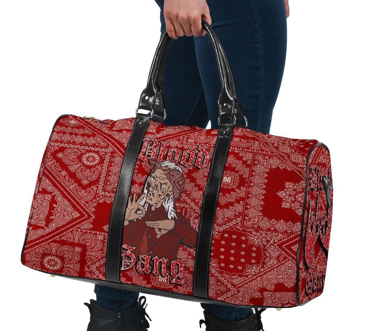 Blood Gang Travel Bag Red Paisley