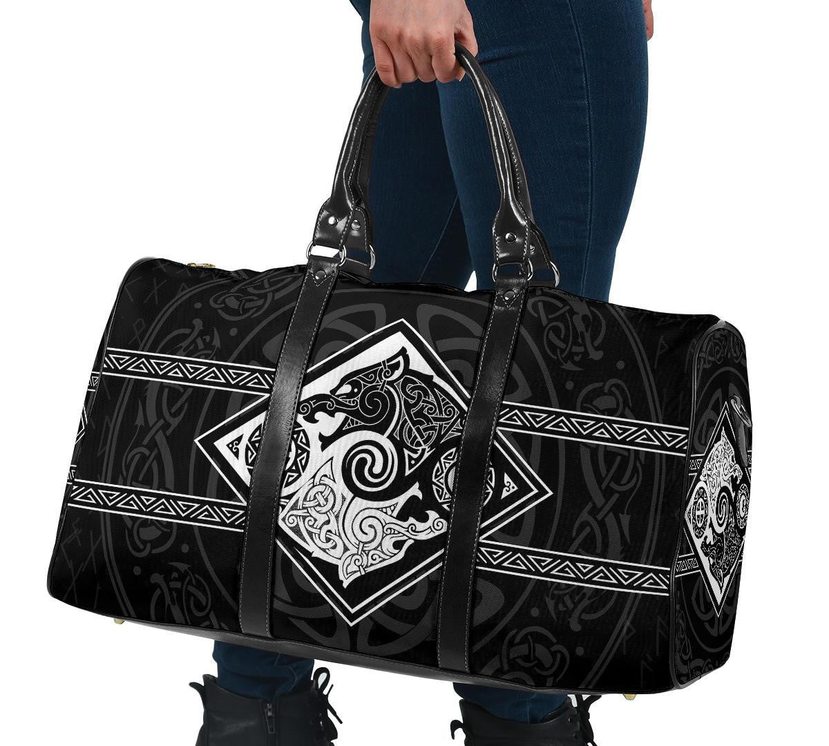 Vikings Travel Bag The Wolves Skoll And Hati
