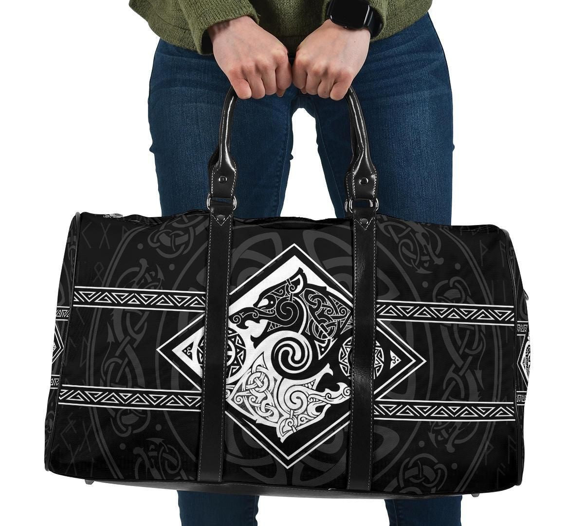 Vikings Travel Bag The Wolves Skoll And Hati