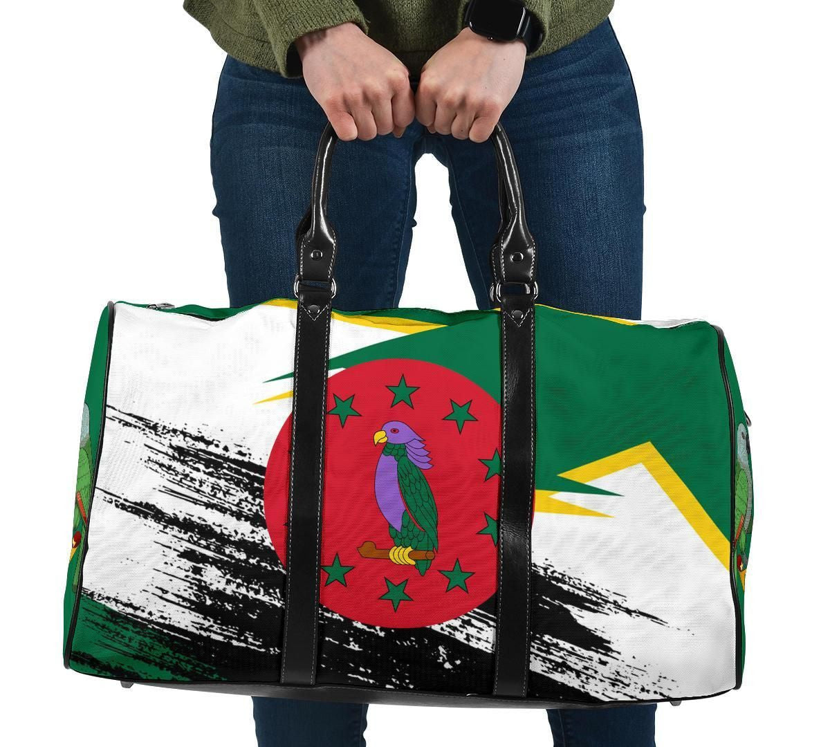 Dominica Flag And Coat Of Arms Travel Bag