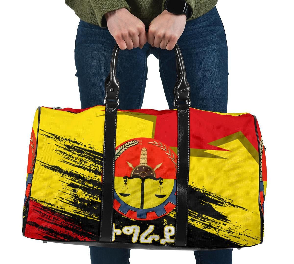 Tigray Coat Of Arms And Flag Travel Bag