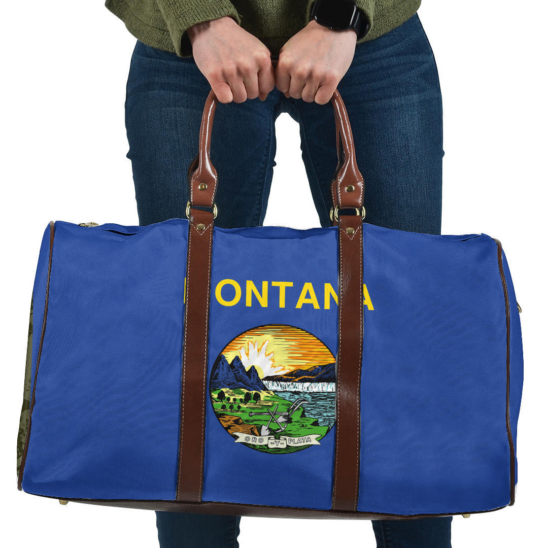 Travel Bag Flag Of Montana Travel Bag
