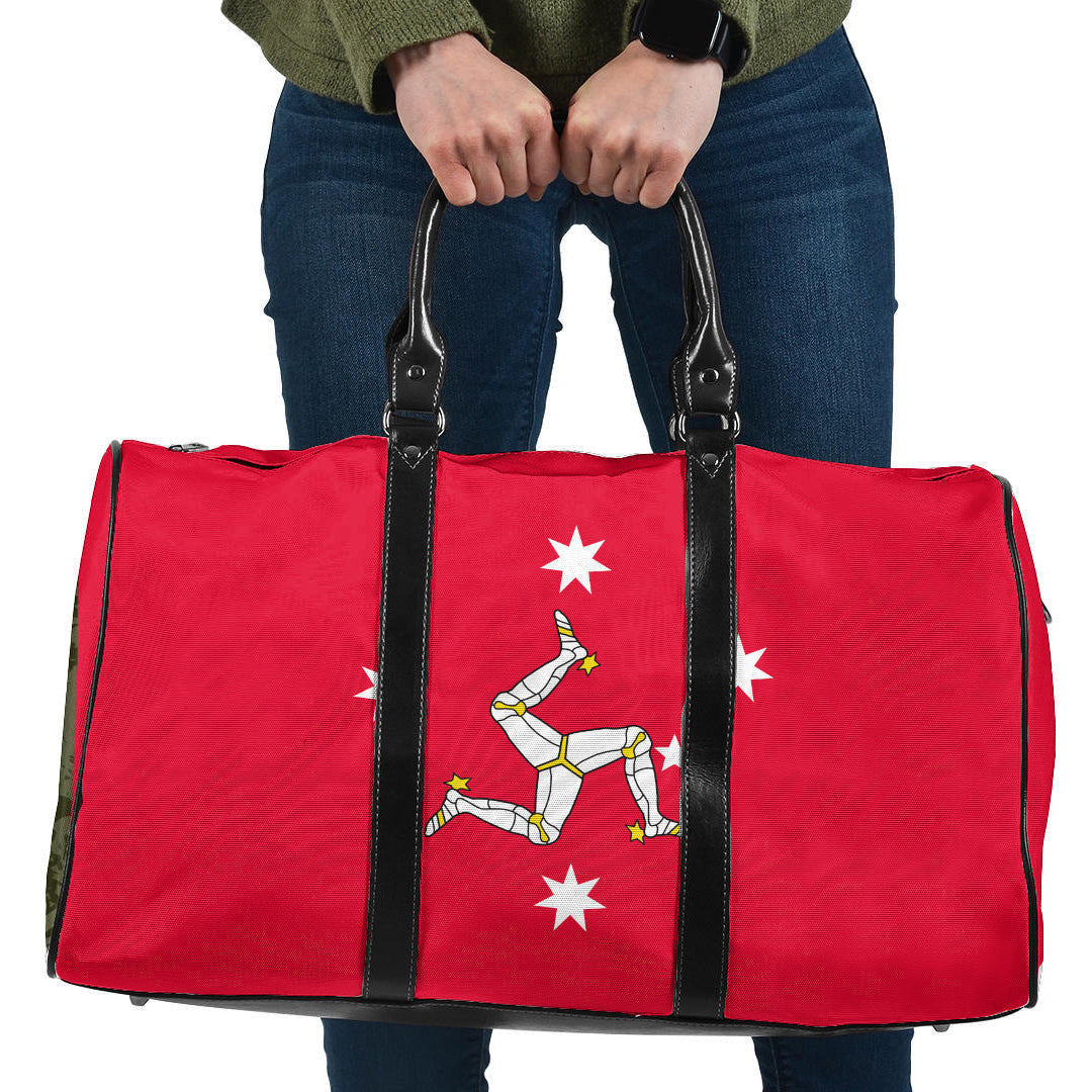 Travel Bag Australia Australian Manx Heritage Flag Travel Bag