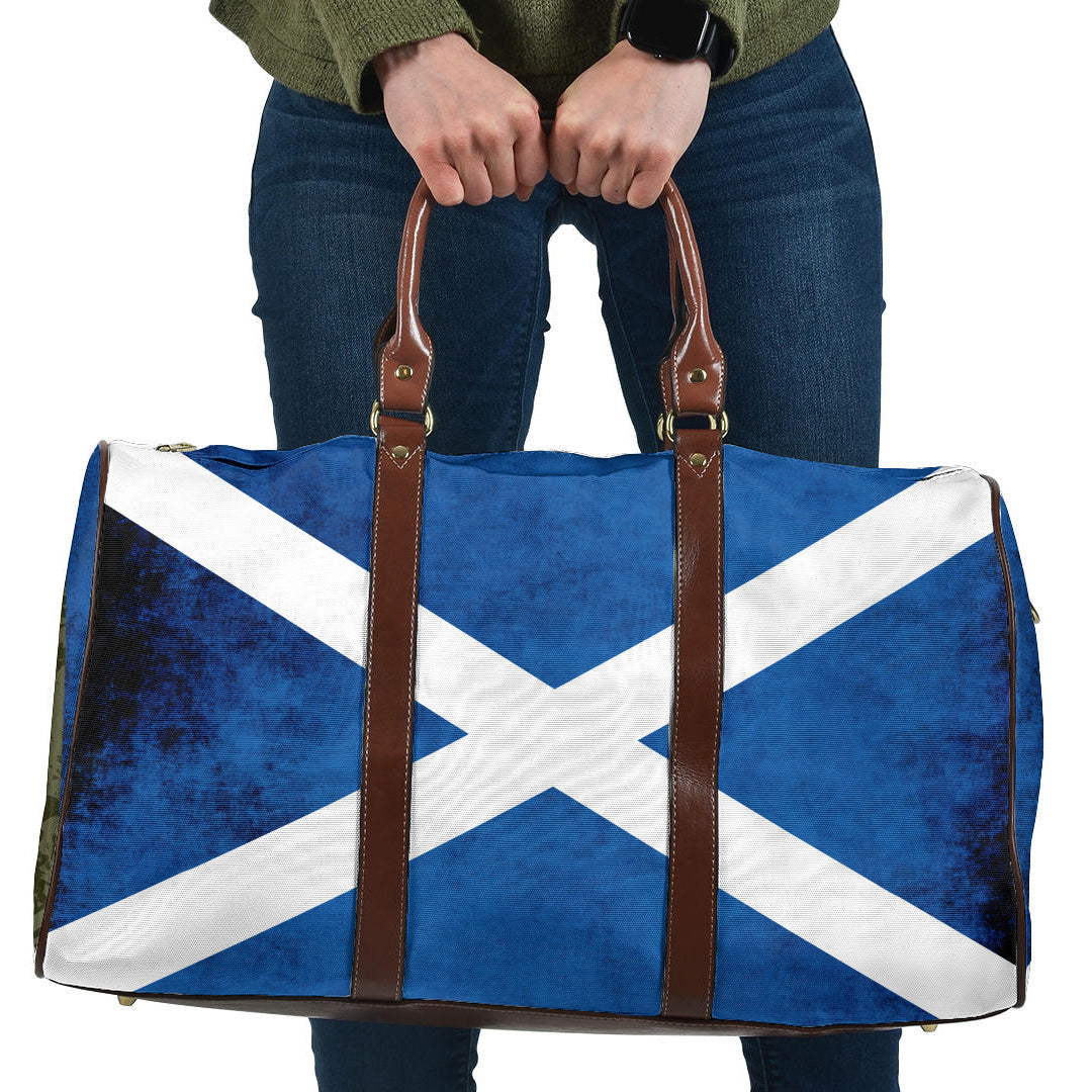 Travel Bag Flag of Scotland Flag Grunge Style Travel Bag