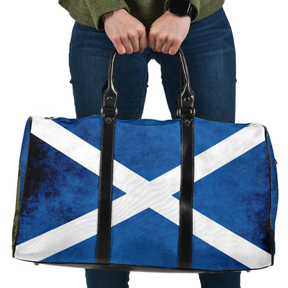 Travel Bag Flag of Scotland Flag Grunge Style Travel Bag