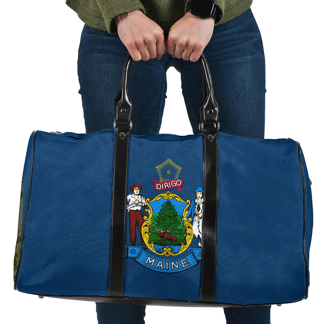 Travel Bag Flag Of Maine Travel Bag
