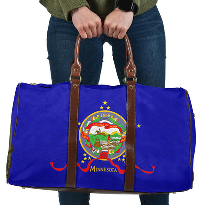 Travel Bag Flag Of Minnesota Designed In 1893 Travel Bag