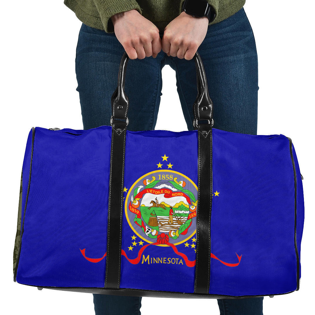 Travel Bag Flag Of Minnesota Designed In 1893 Travel Bag