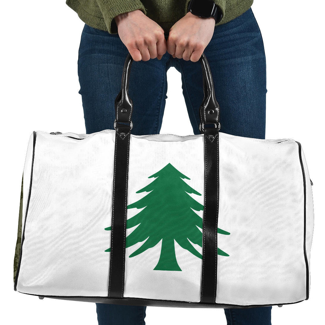 Travel Bag Flag of Naval Ensign Of The Commonwealth Of Massachusetts Travel Bag