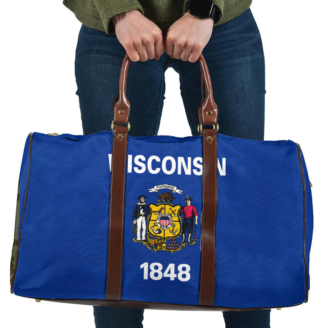 Travel Bag Flag Of Wisconsin Travel Bag
