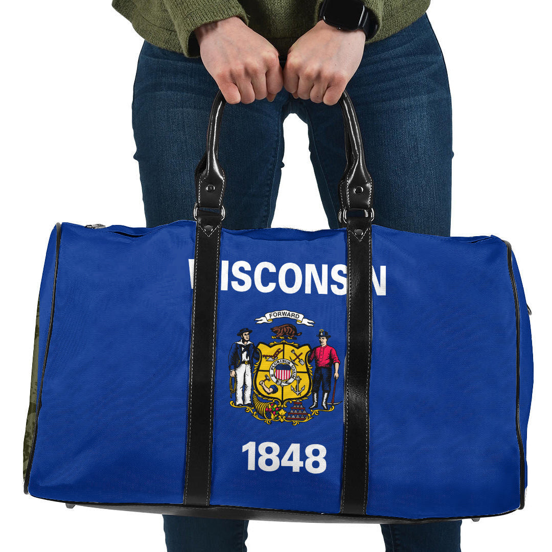 Travel Bag Flag Of Wisconsin Travel Bag