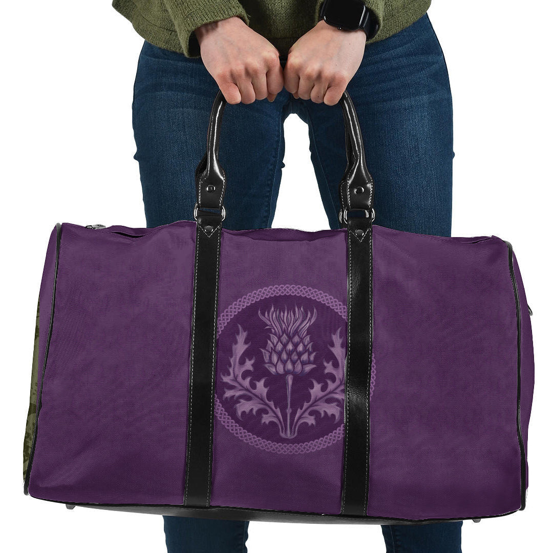 Travel Bag Scottish Purple Thistle Travel Bag