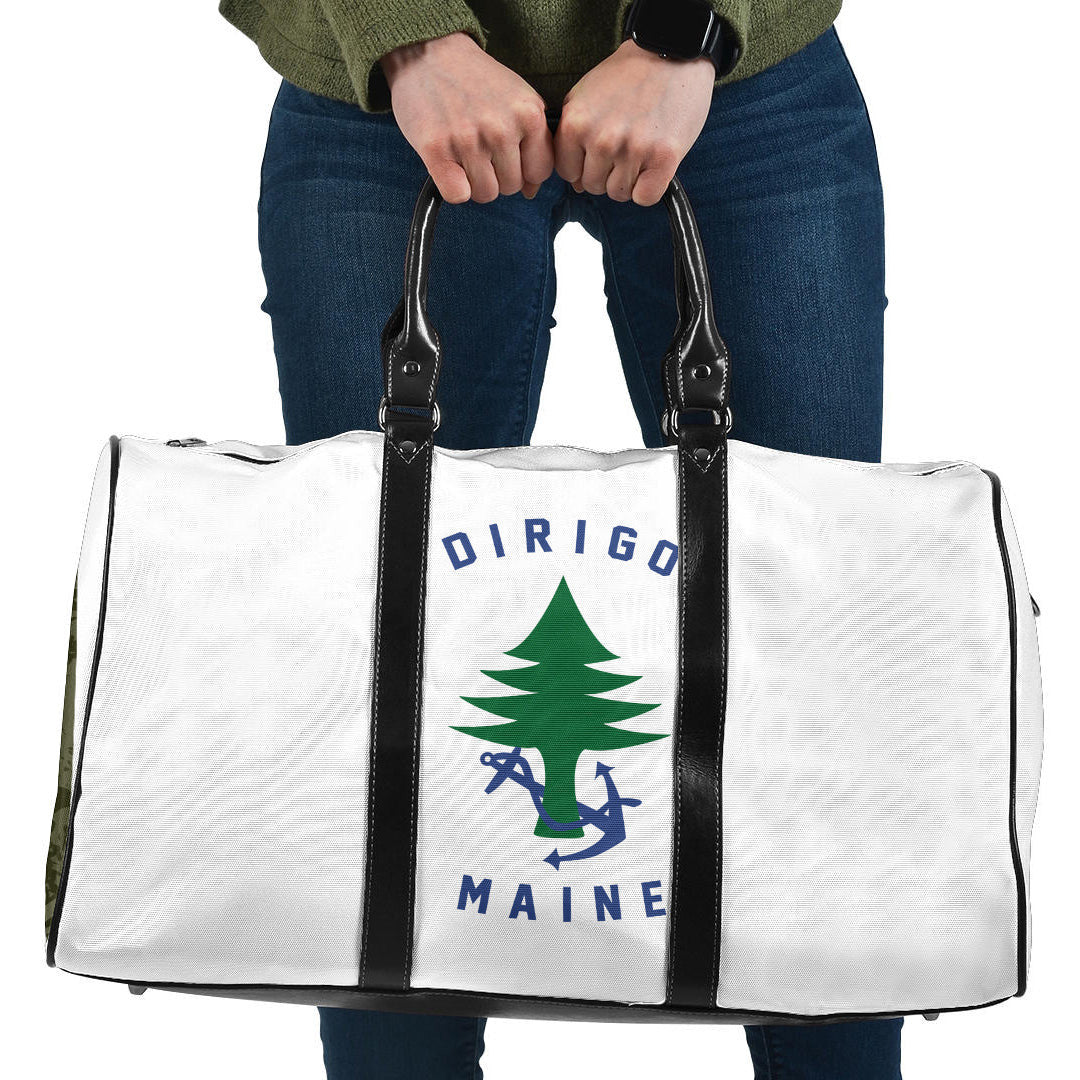 Travel Bag Flag of Naval Ensign Of Maine Travel Bag