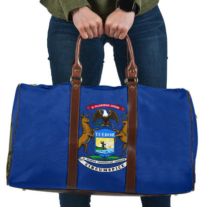 Travel Bag Flag Of Michigan Travel Bag