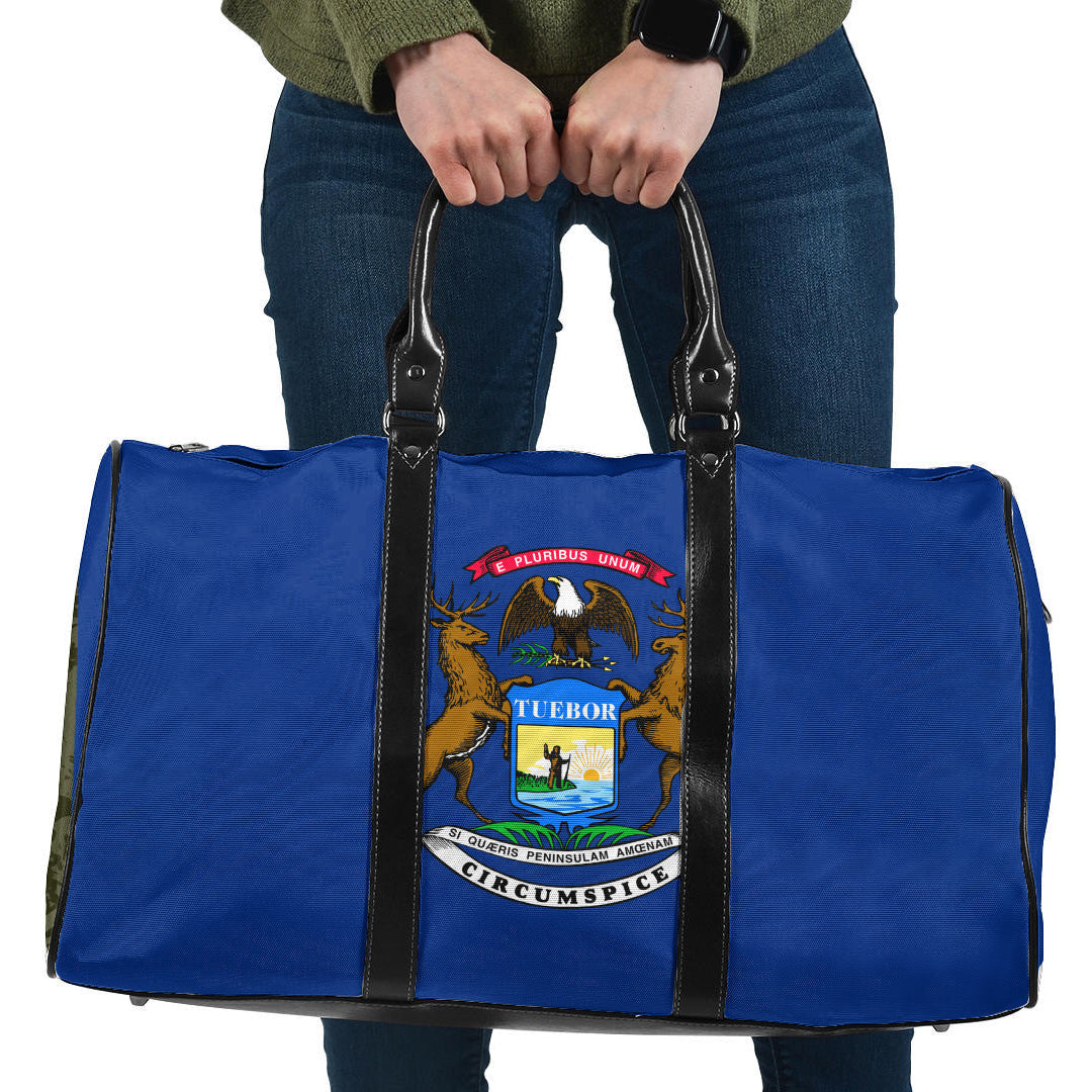 Travel Bag Flag Of Michigan Travel Bag