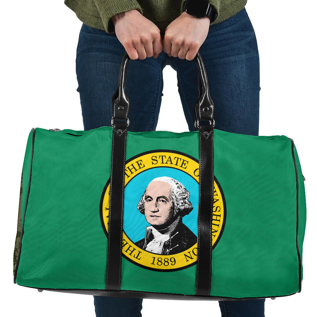 Travel Bag Flag Of Washington Travel Bag