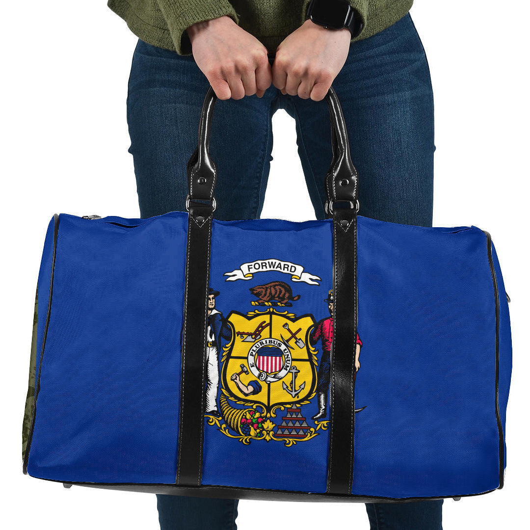 Travel Bag Flag Of Wisconsin 1913 1981 Travel Bag