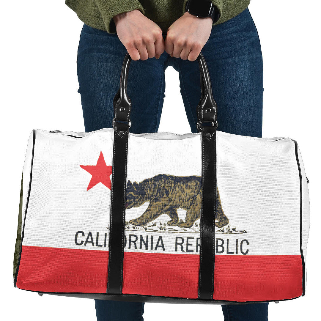 Travel Bag Flag Of California 1909 Travel Bag