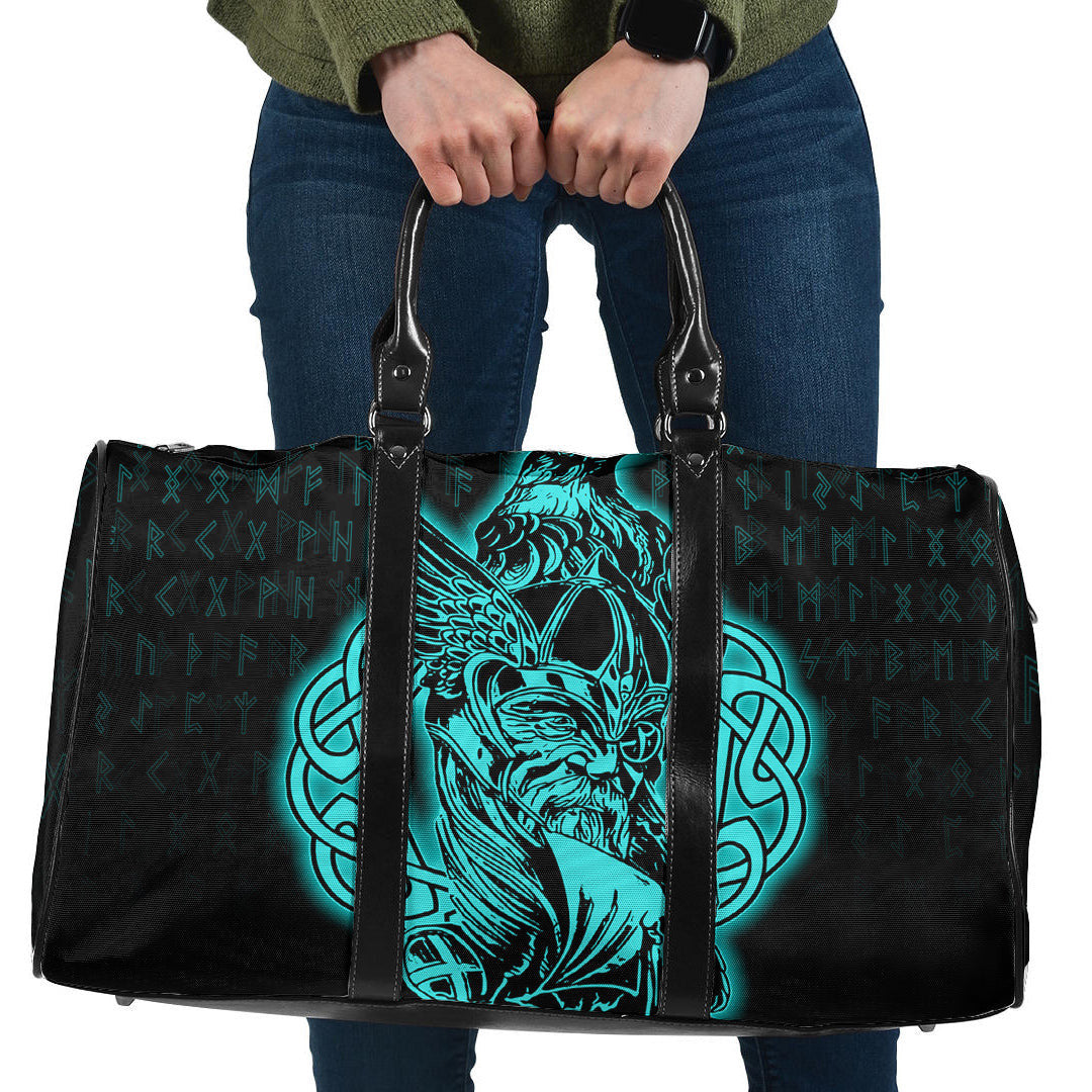 Bag Odin Raven Turquoise Viking Travel Bag