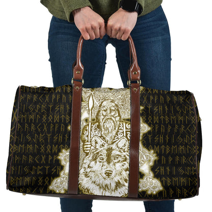 Bag Odin Wolf Viking Gold Travel Bag