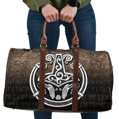 Bag Thors Hammer Mjolnir Viking Torc Norse Pagan Cyan Version Travel Bag