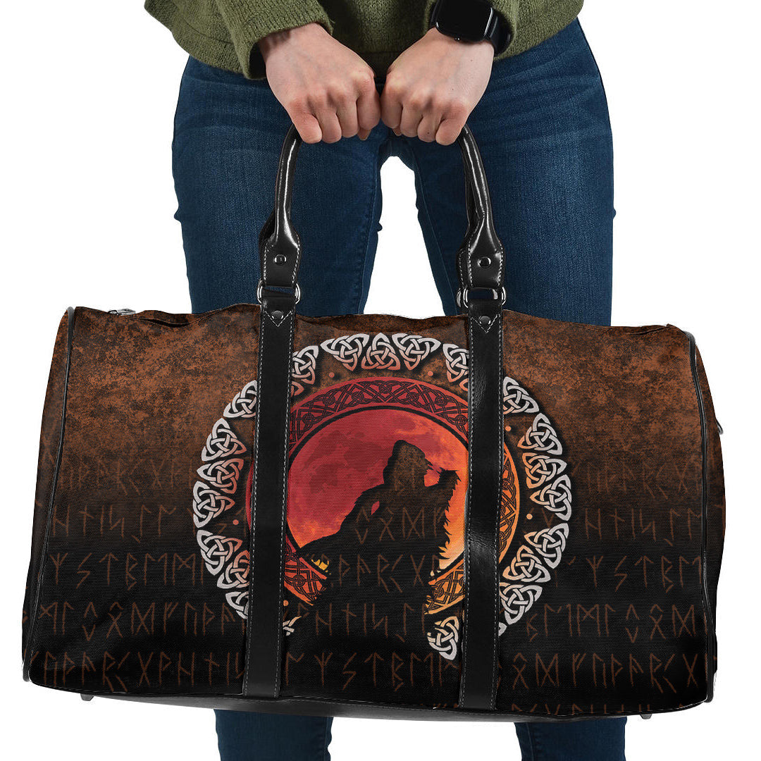 Bag Fenrir Norse Wolf Son of Loki Cyan Version Travel Bag