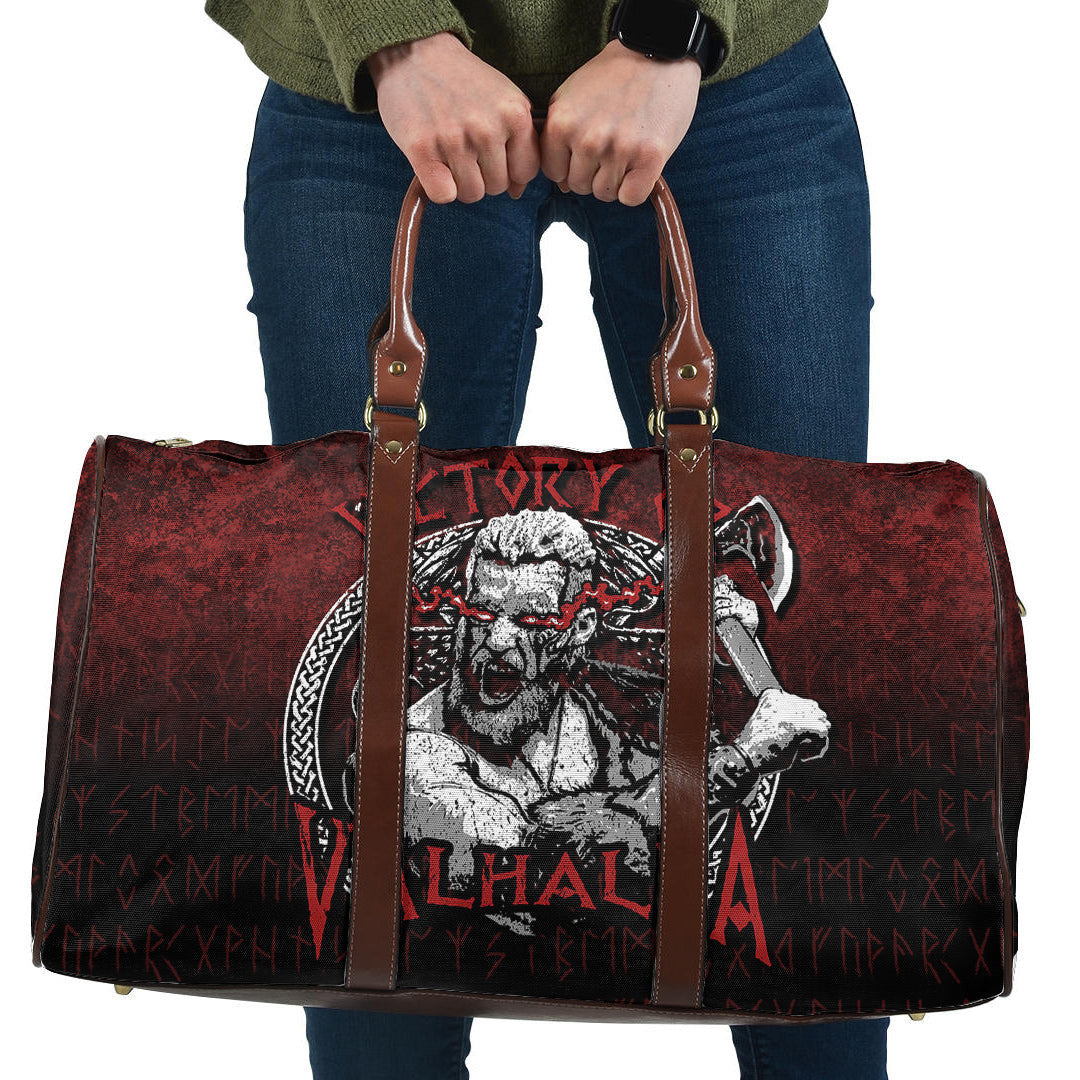 Bag Axe Warrior Raven Odin Thor Victory Or Valhalla Travel Bag