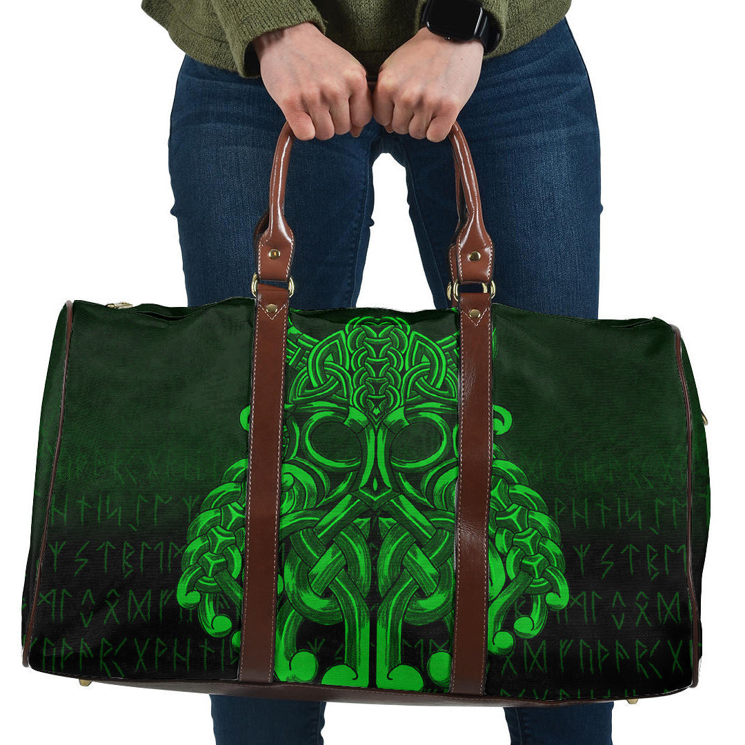 Bag Vikings Odin Valhalla Green Version Travel Bag