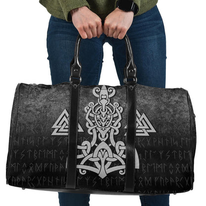 Bag Mjolnir and Valknut Cyan Version Travel Bag